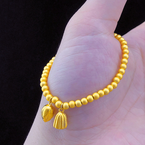 Internet celebrity inherits the same style of Xiaohongshu's Happy Two Worlds Bracelet, Shajin ethnic style lotus pod lotus bracelet