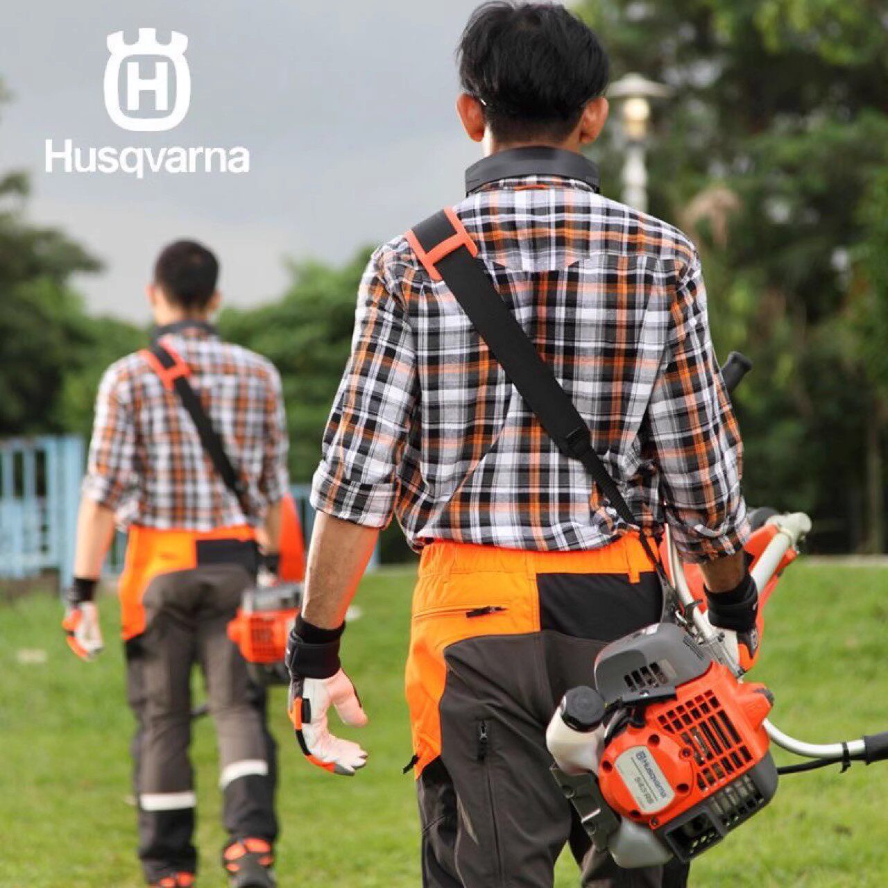 Husqvarna 543R cortadora de césped de gasolina importada sueca de dos tiempos de alta potencia cortadora de césped verde
