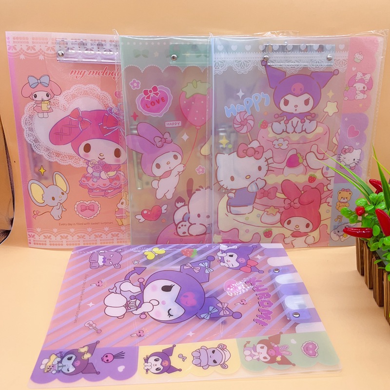 창조적 인 만화 투명 폴더 학생 귀여운 부목 사무실 테스트 종이 폴더 스토리지 폴더 쓰기 보드 선물