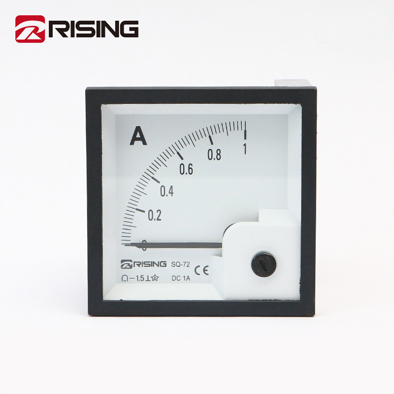 方形指针式直流电流表 SQ-72 DC0-1A配电柜用表 橡胶机电流表