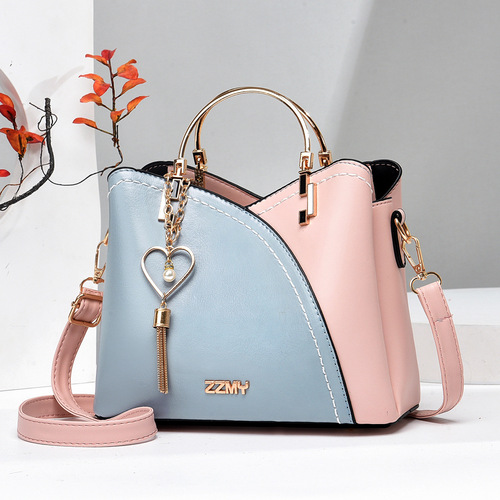 Bags for women cross-border new trendy fashion stitching handbags crossbody shoulder bag women's large capacity bucket women's bag