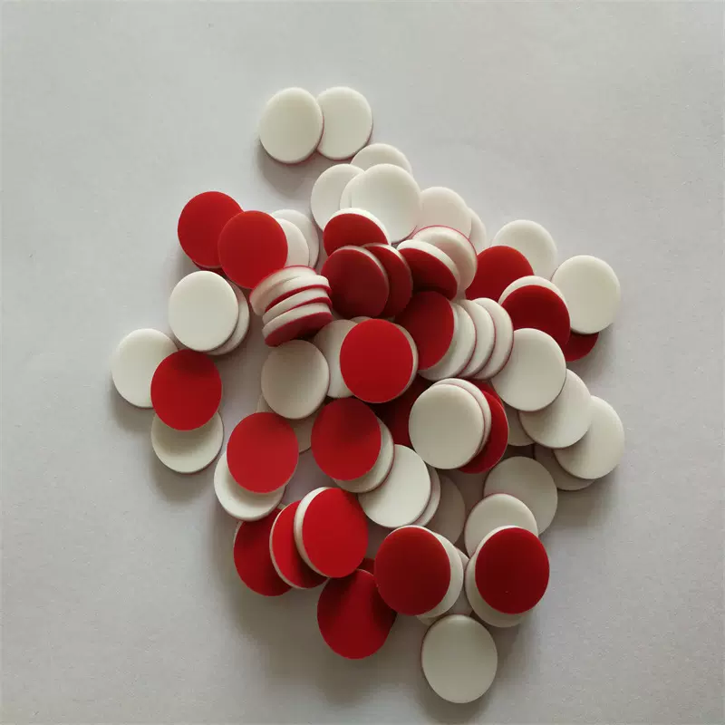 2ML11*1样品瓶钳口铝盖用PTFE特氟龙硅胶垫片四氟垫片硅胶垫片