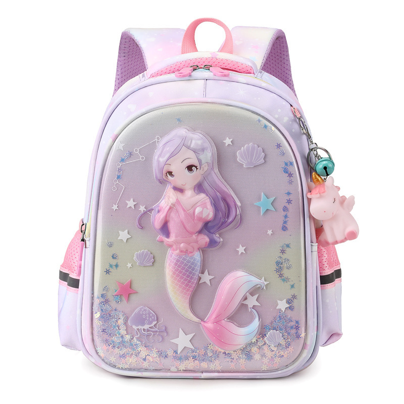 Mochila infantil de dibujos animados, jardín de infantes Kulomi, mochila para bebés, mochila para estudiantes de primaria de grado uno y dos, comercio exterior