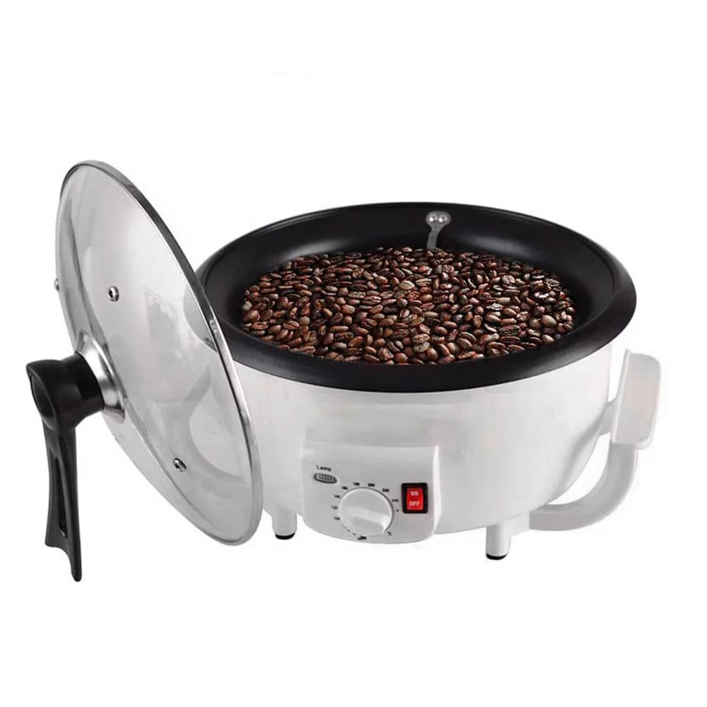 Máquina semiautomática doméstica pequeña máquina de frito de café grano profundo tostado mediano tostado poco profundo tostador de café