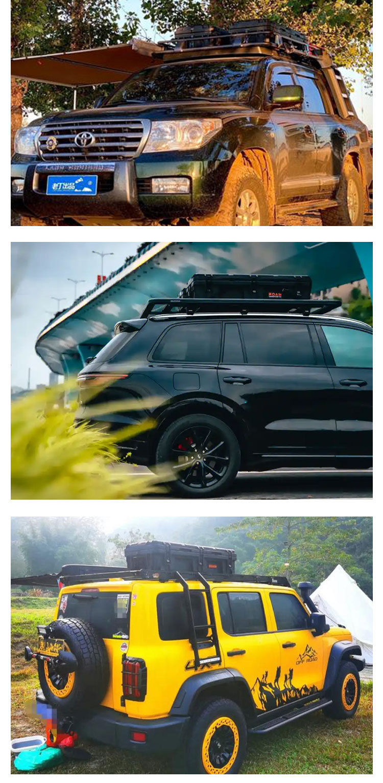 Roof equipment box 95 liters ROAM brand luggage net board step bag holder explosion-proof anti-fall off-road tool box