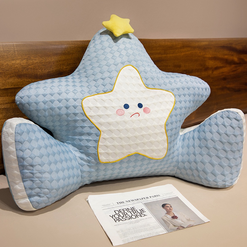 Cojín de Cabecero para Cama de Franela y Poliéster con Soporte Lumbar para Dormitorio y Sofá image 9