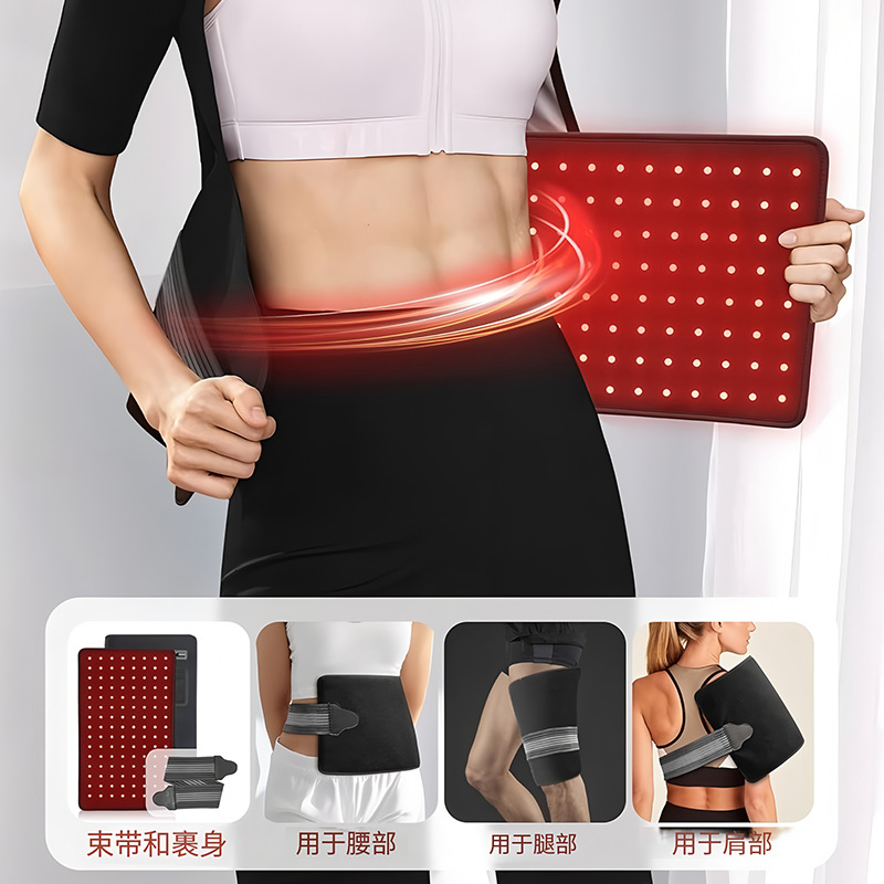 Lámpara de Terapia de Luz Roja Transfronteriza, Nuevo Modelo, 120 LED, 2 en 1, Desmontable, Luz Roja de 360 Grados, Protección Lumbar, Lámpara Infrarroja para el Hogar