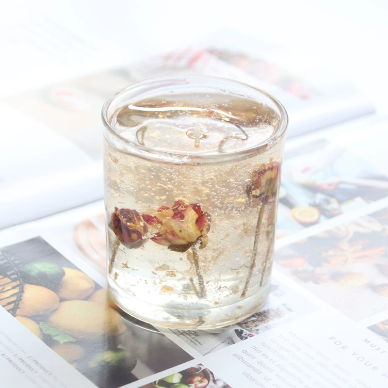 Small transparent glass candle, aromatherapy, wholesale