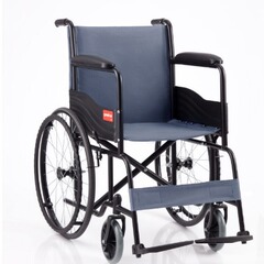 魚躍手動車椅子車h051型新版家庭用全鋼管補強折り畳み式携帯無充填式後輪