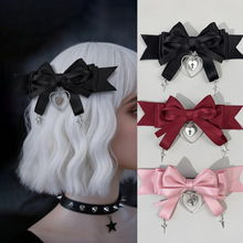 日系量产型爱心星芒蝴蝶结发夹时尚个性甜酷风Y2K少女朋克风发饰