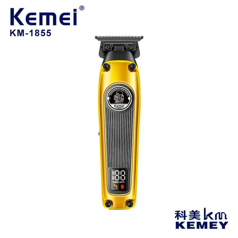 KM-1855/KEMEI кросс-бордер жидкокристаллический номер показывающий помпа стрижка порошок металлогический нож головка профессиональная push