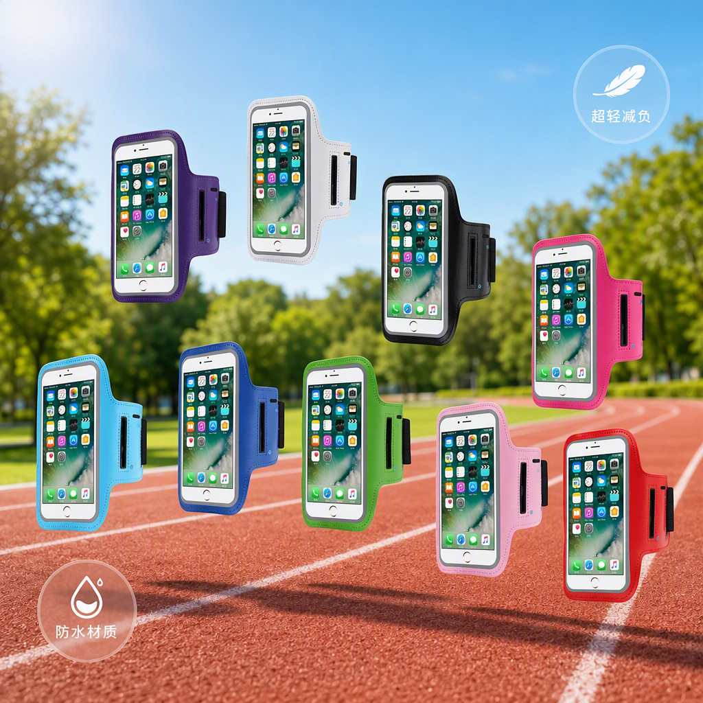 Outdoor Mobile Phone Armband, Sports Running and Cycling Mobile Phone Arm Bag, Portable Mobile Phone Cross-Border Wrist Bag, Wholesale in Stock
