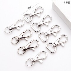 メーカーdiy部品38mm犬ボタン魚の口ボタンのロブスターボタンの入証ボタンのスプリングボタンのキーホルダー