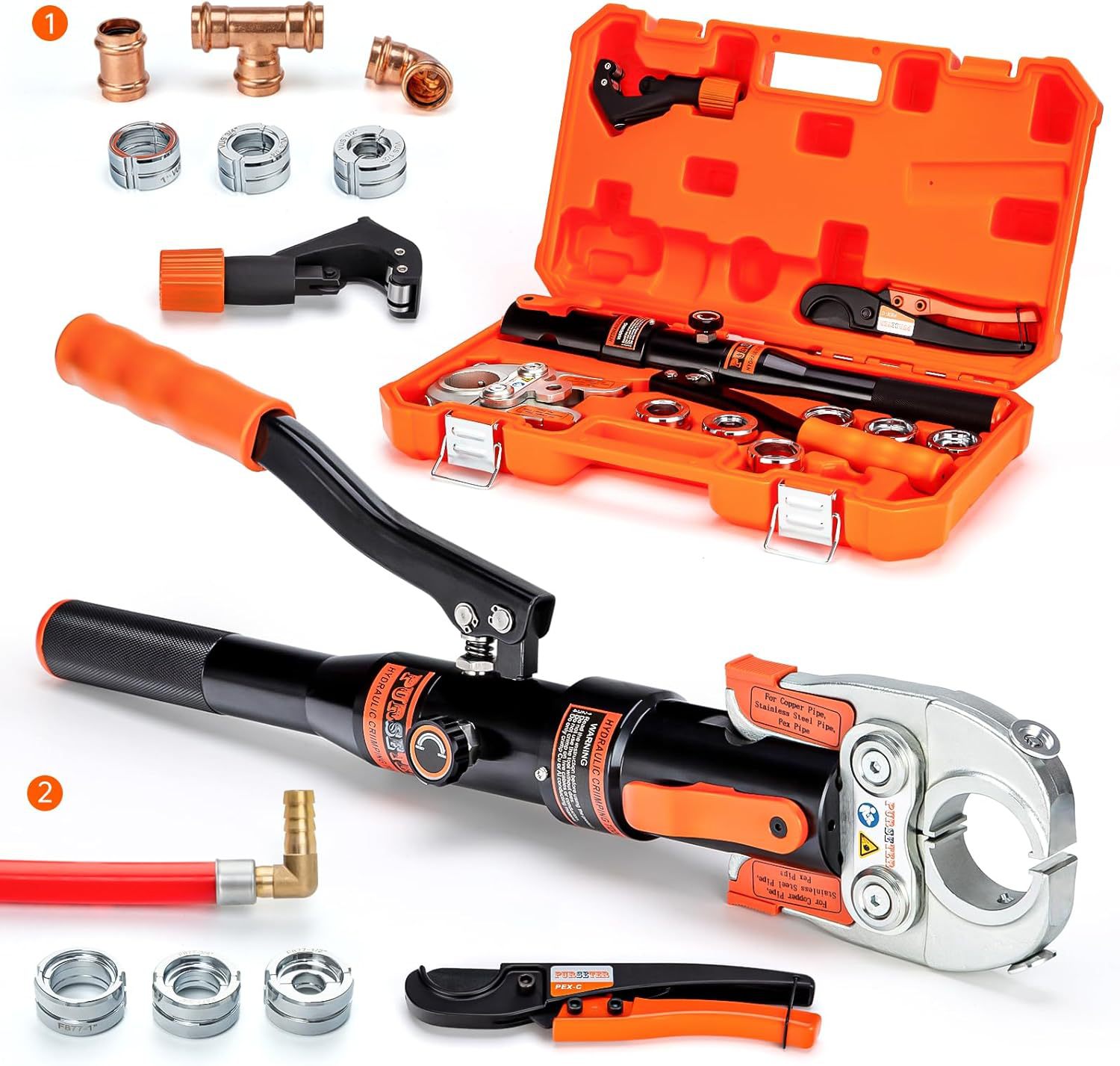 Purseter Copper Tube Fittings Hydraulic Copper Pipe Crimping