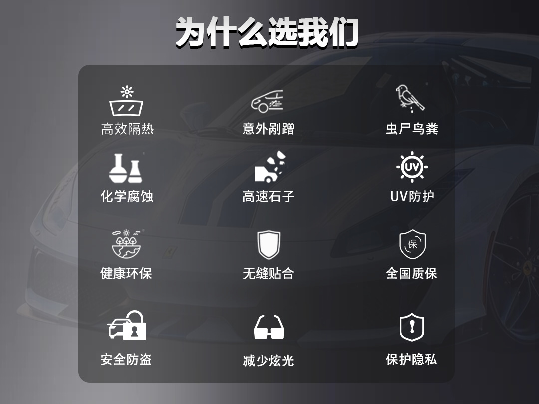 Kpu Glass Shield Outer Car Front Windshield Film Ghost Rose Purple Qi Donglai Explosion-Proof Film Anti-Flying Stones