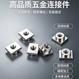 厂家大量现货供应固定螺母，四方台阶螺母，非标螺母