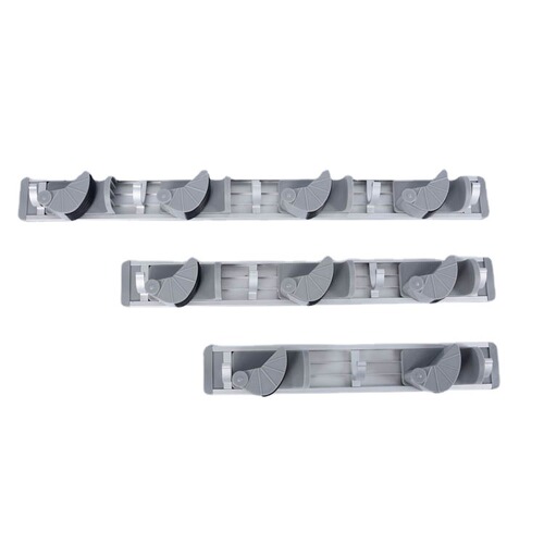Hole-free wall-mounted mop holder bathroom broom storage clip space aluminum magic mop hook