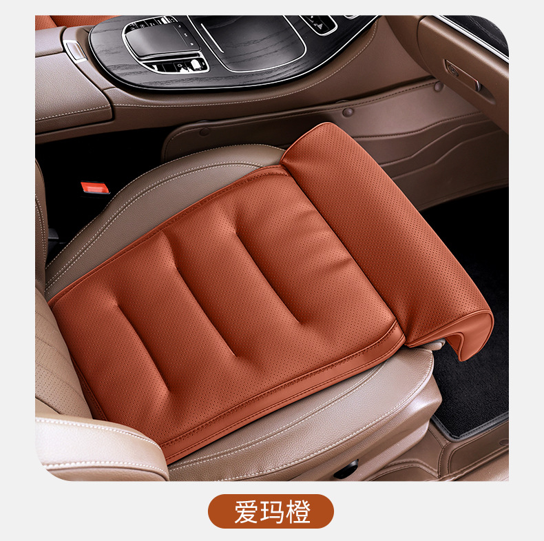 Car Seat Cushion with Integrated Leg Rest, Extendable Leg Support, Universal for All Seasons, Rear Seat Comfort Footrest Cushion for the Car Interior