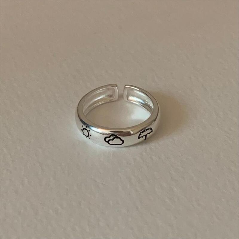 Korean Retro Fresh Weather Sun Cloud Umbrella Ring Fashion Versatile Internet Celebrity Hot Sale Niche Design Ring Korean Retro Fresh Weather Sun Cloud Umbrella Ring Fashion Versatile Internet Celebrity Hot Sale Niche Design Ring