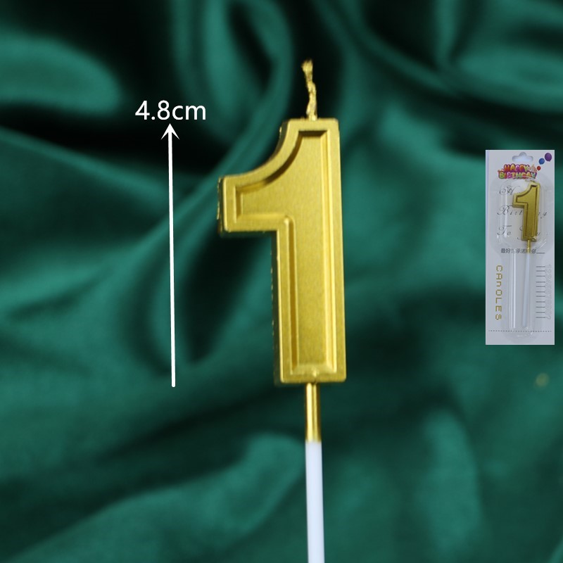 50 velas digitales de oro para el pastel de cumpleaños en caja independiente plata curva decoración de mesa de postres