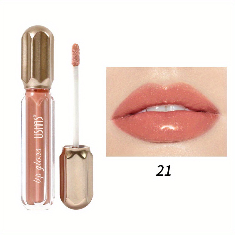 USHAS European and American Cross-border spot líquido lápiz labial taza antiadherente sin decoloración brillo de labios impermeable esmalte de labios LG2467B
