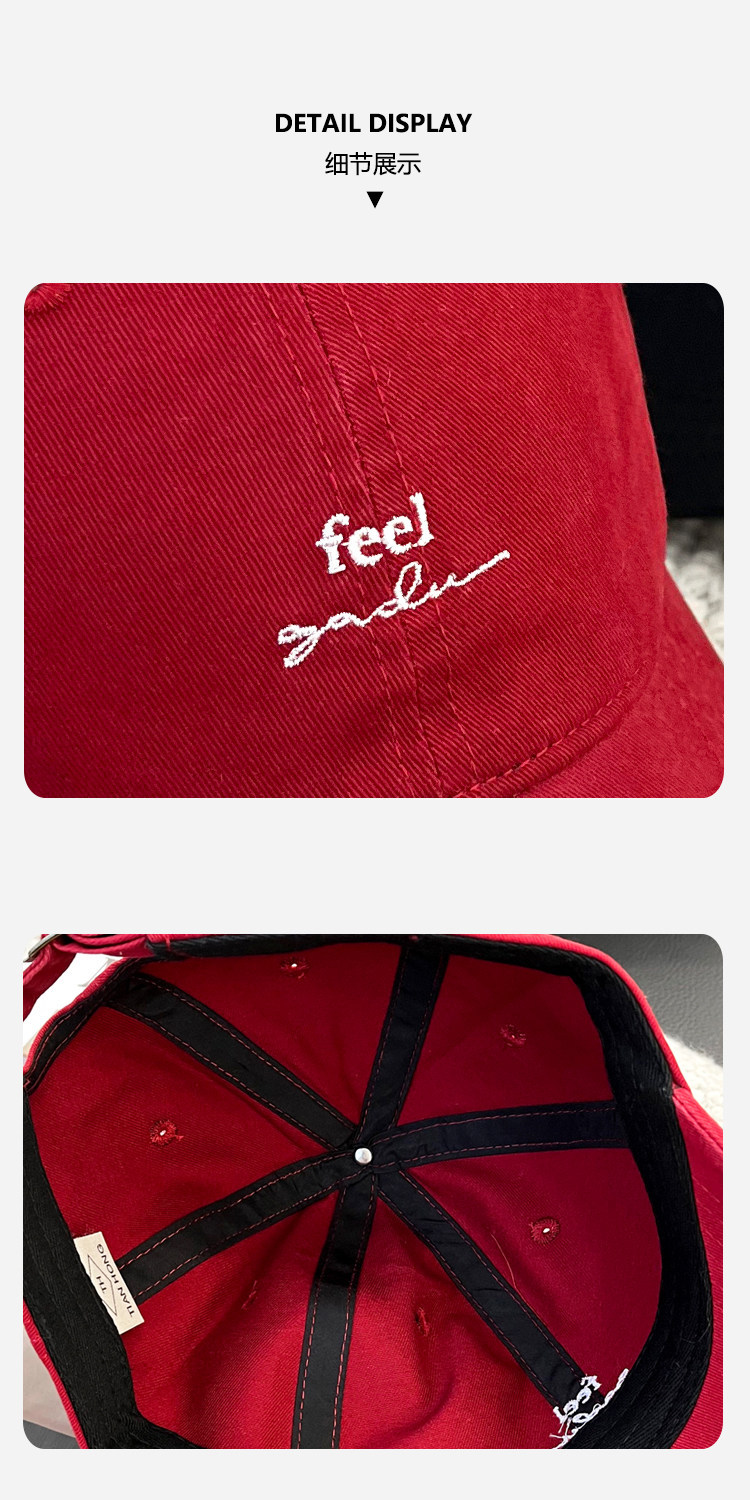Neue Buchstaben-Stickerei Baseballkappe Unisex Herbst-Winter koreanischer Stil Trend vielseitig einsetzbar Duckbill-Kappe lässig gesichtsschmeichelnd