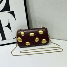 BV不规则金属小包包女新款欧美手拿单肩包斜挎链条亚克力盒子包