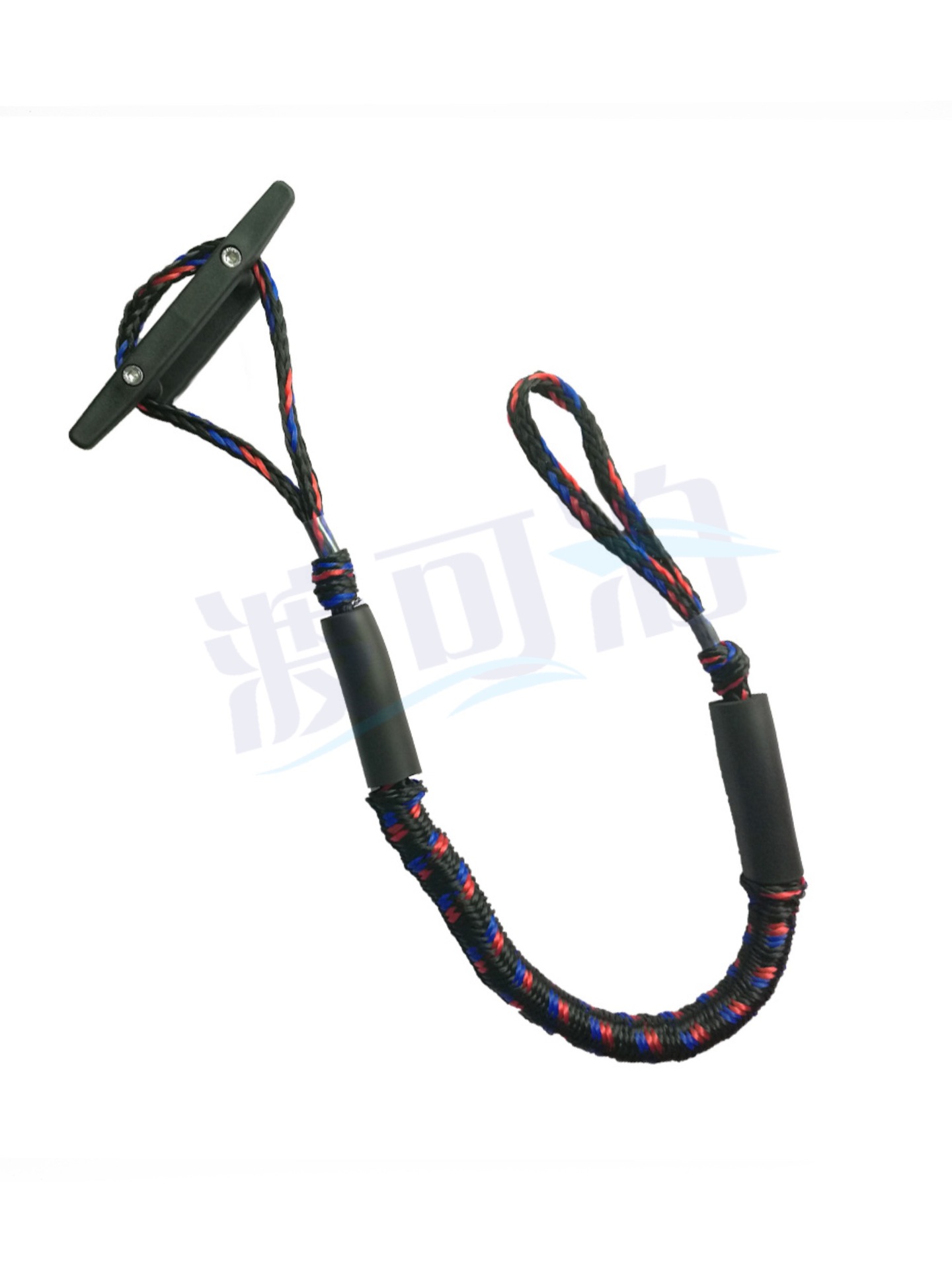 弹力码头绳泊船绳2条装独木舟停船绳1.2米船用绳汽摩艇船用缆绳