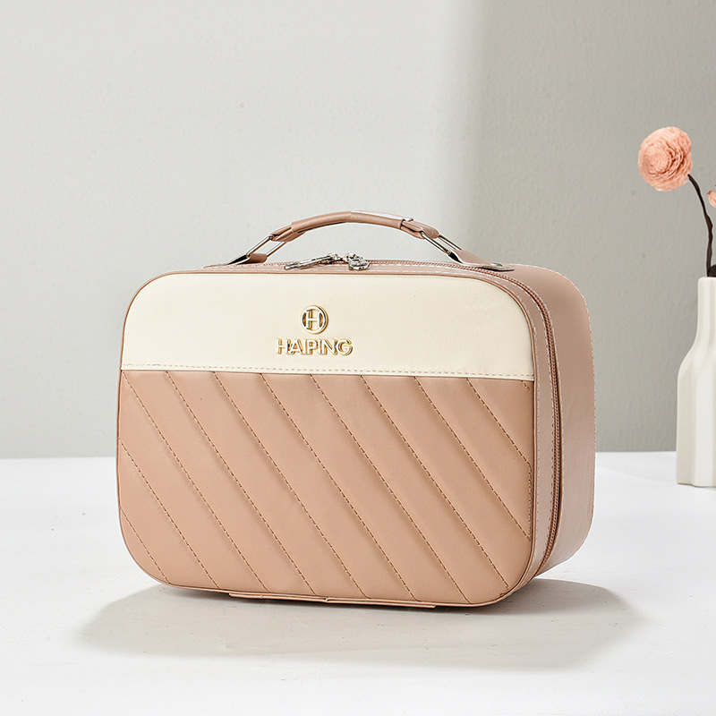 카키 스몰 사이즈 가죽 휴대용