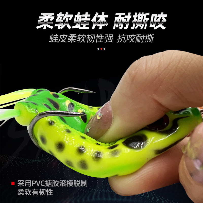 Venta al por mayor 16G Rana trueno negro huevo Rana cebo artificial Luya cebo falso cebo de pescado negro cebo