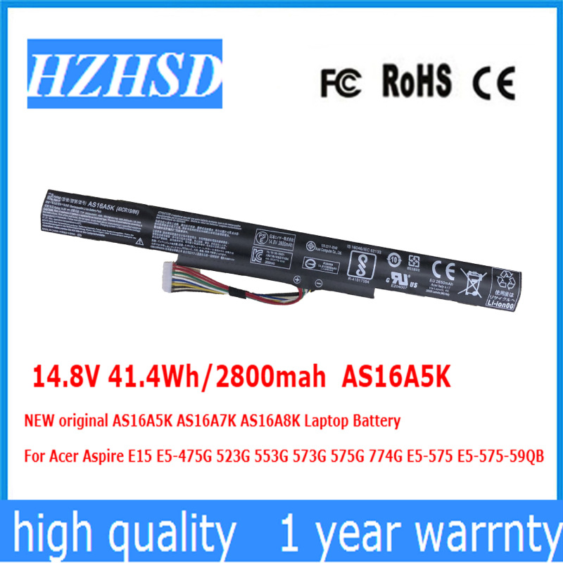 For Acer P249 N16Q1 E5-575G 475g 523g 553G AS16A5K battery