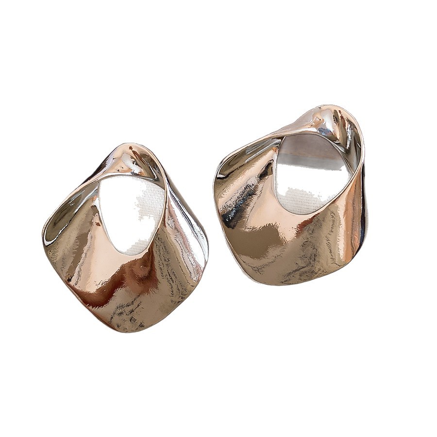 Nicho de diseño de plata amor geometría bola aguja de plata pendientes transfronterizos venta caliente minimalista viento frío fábrica de alto nivel image 6
