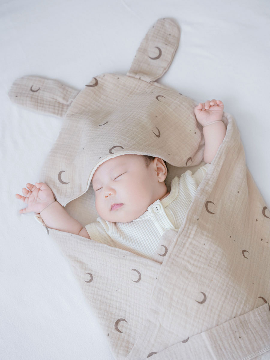 卸売四層ガーゼ綿布おくるみ、産科室用おくるみ、純綿薄手新生児用おくるみ