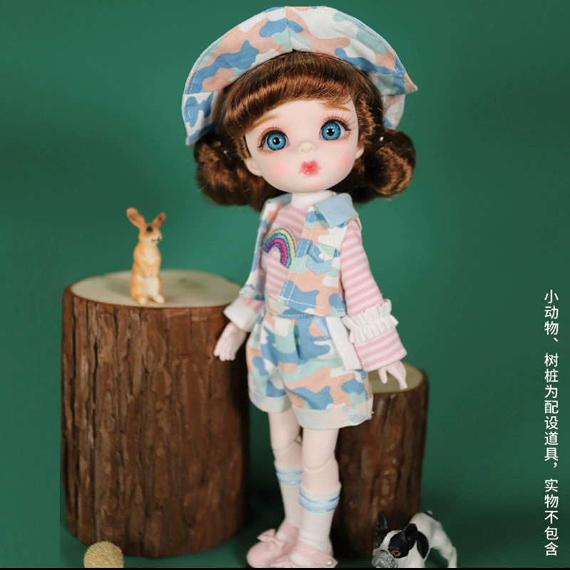 Debi 6-точечная детская кукла-ангелочек удачи BJD, имитация шарнирной замены, маленькая пухлая кукла для девочки, SD-кукла