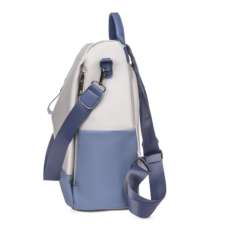Mochila antirrobo de comercio exterior para mujer verano nuevo bolso de cuero de moda mochila de viaje de gran capacidad mochila blanca de un solo hombro marea
