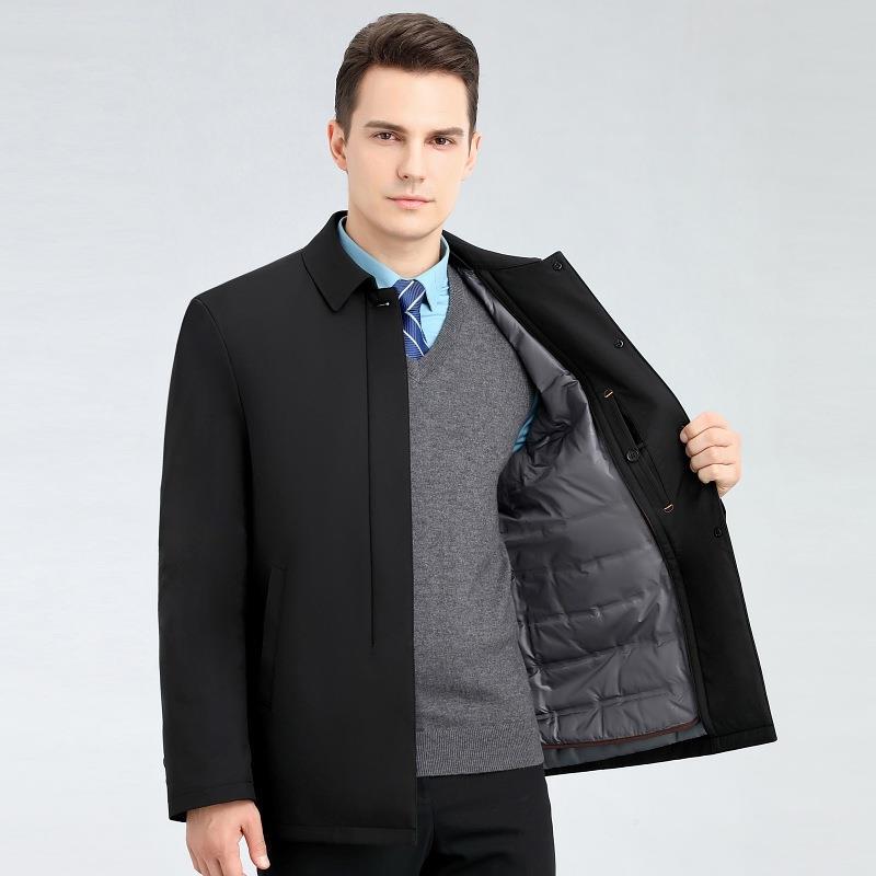 블랙 21988 라펠 버튼 스타일