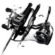 High carbon Luya suit a complete set of Luya full set of black fish horse mouth rod Luya rod long-distance rod novice entry suit
