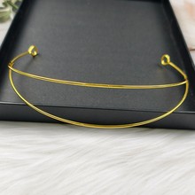 保色铁质皇冠发箍主体焊接双层光环 手工diy汉服新娘头饰饰品配件