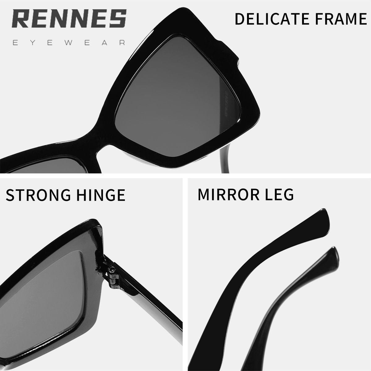 Nuevas gafas de sol de ojo de gato de estilo europeo y americano transfronterizas