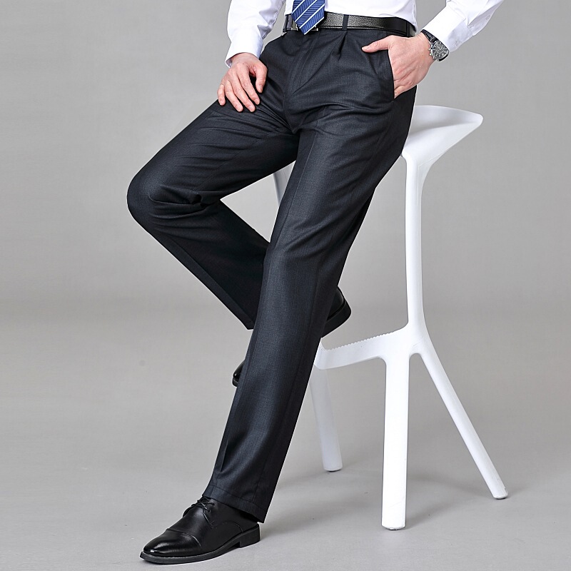 2026 Summer New Style Men's Silk Trousers, Loose Fit, Straight-Leg, Wrinkle-Free, High-End Men's Dress Pants 2026 Summer New Style Men's Silk Trousers, Loose Fit, Straight-Leg, Wrinkle-Free, High-End Men's Dress Pants