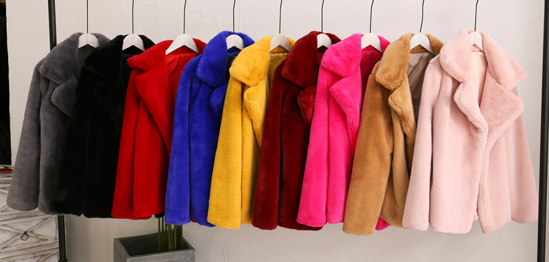 Dames luipaardprint imitatiebont jas herfst en winter_voghion.com