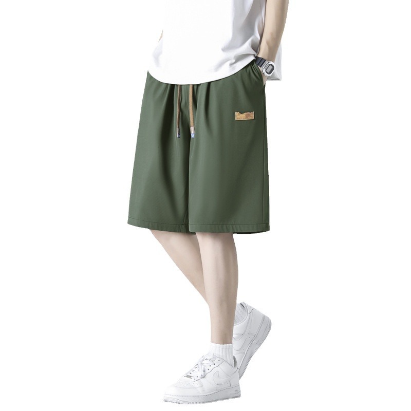 Ice Silk Quick-drying Shorts Men's Summer Thin 2024 New Arrival Loose Outer Wear Sports Casual Pants Five-length Pants
