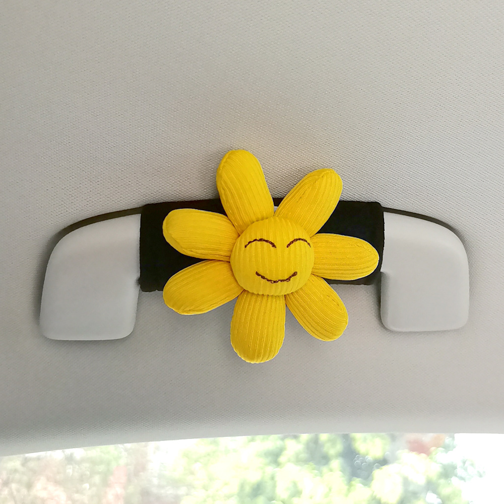 2025 girasol creativo maneja de automóvil maneja de la puerta interior unisex guante de techo