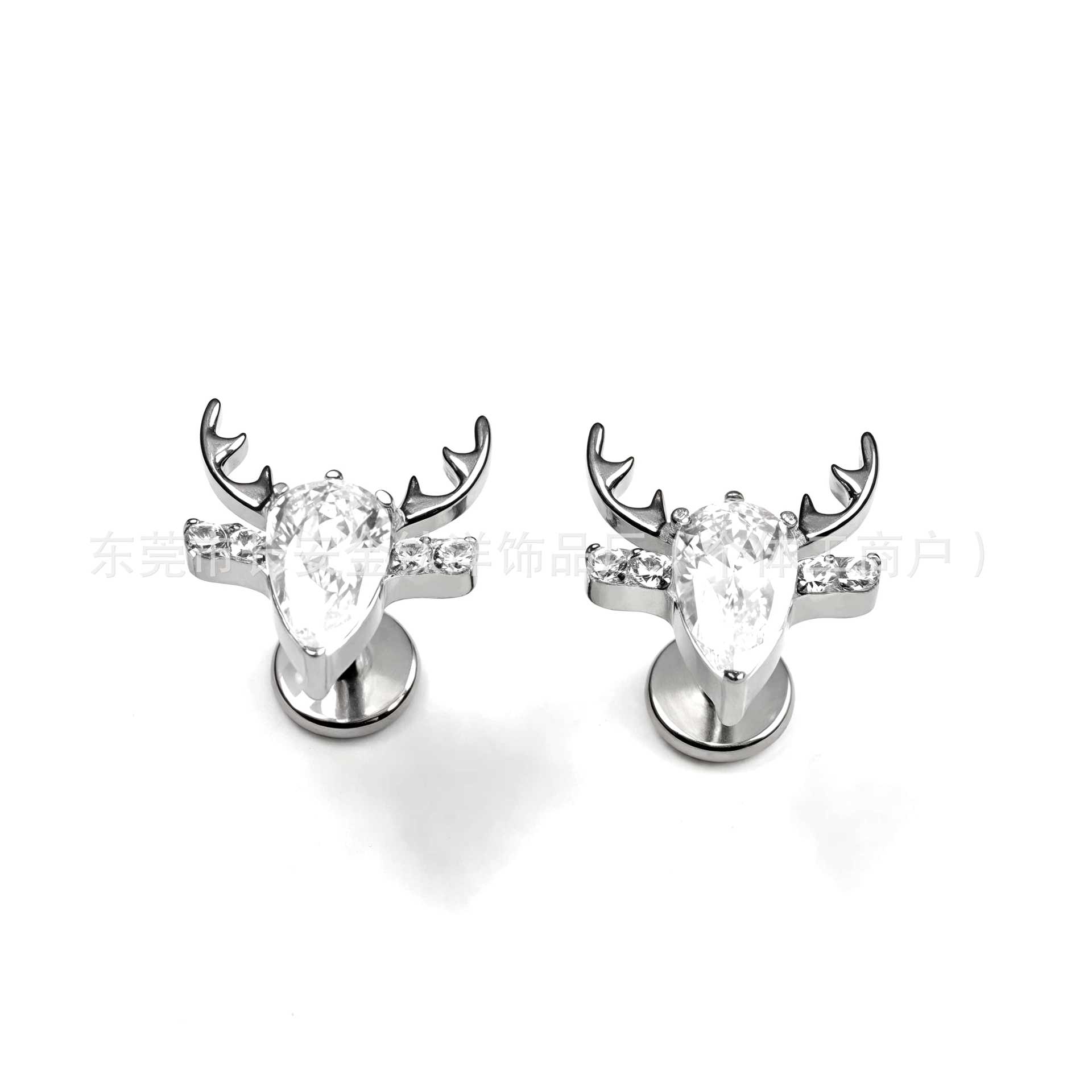 Pointed titanium steel lip stud product view