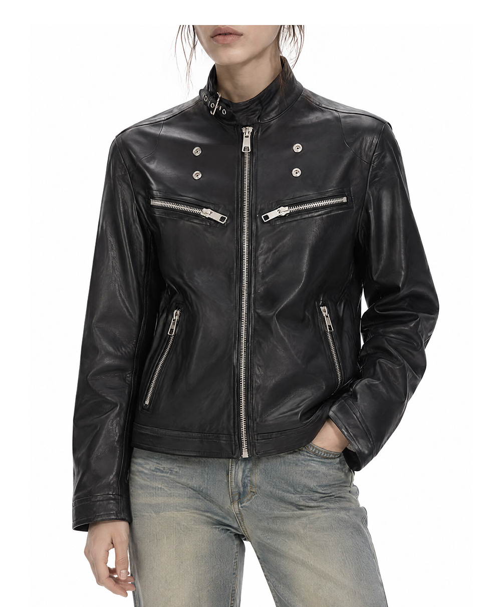 MADEEXTREME Multi-Zip Slim Fit Moto Jacket