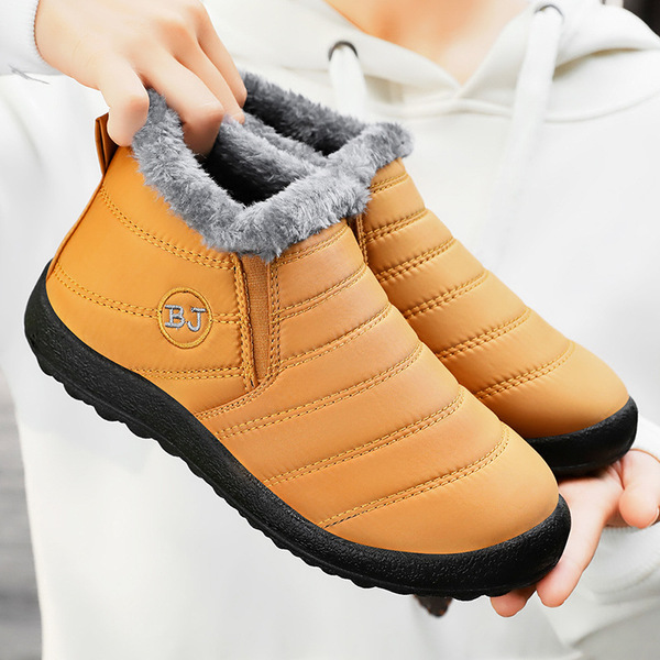 winter polyurethane keep warm casual walking shoes