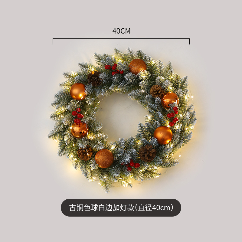 Amazon popular guirnalda de Navidad ratán 40/50/60cm decoración de Navidad Garland decoración escena diseño