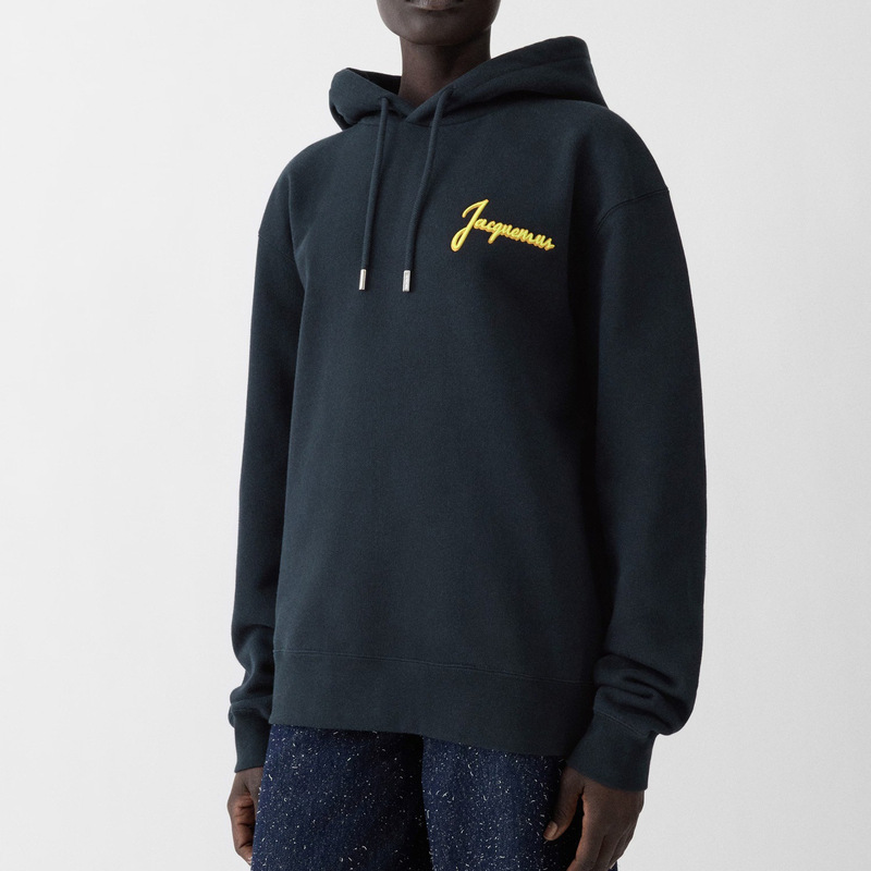 26 Early Spring Trendy Women's Hoodie American Style Loose Pocket Jacquemus Long Sleeve Sweatshirt Unisex