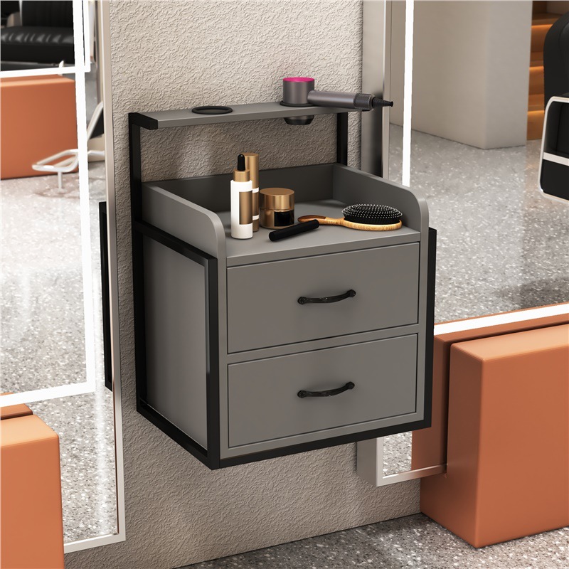 Barbería tipo pared armario de herramientas para salón de belleza especial barbería estante multifuncional tablero de herramientas de salón de belleza