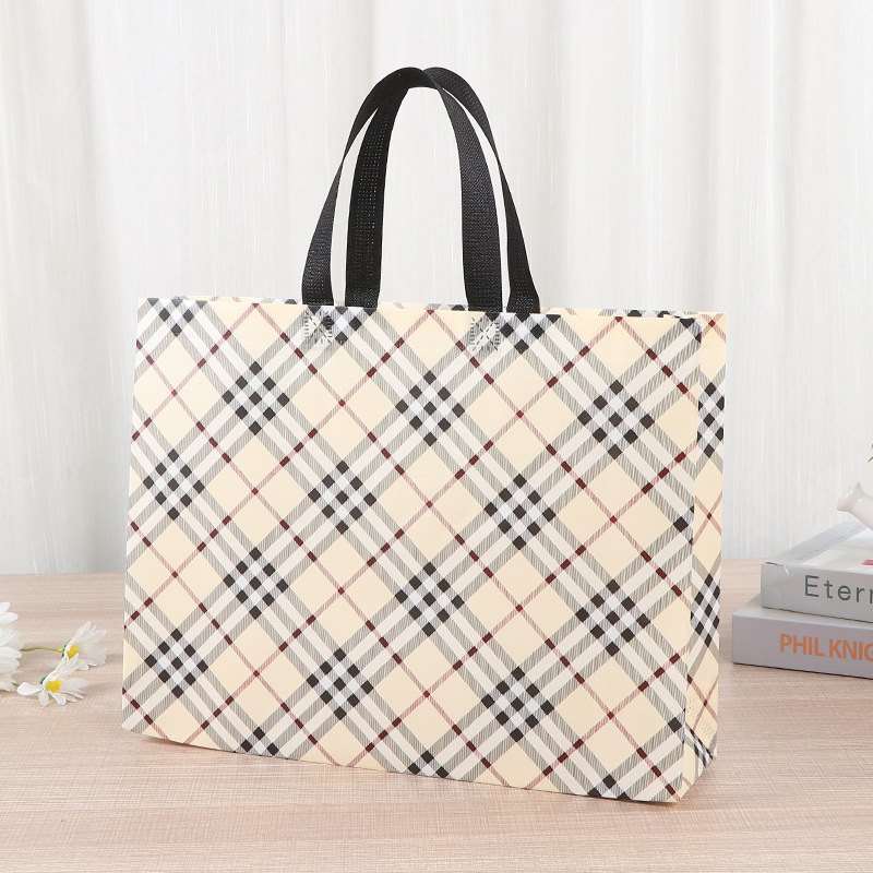 Bolsa de compras de ropa no tejida impresión creativa almacenamiento bolsas de tela no tejida al por mayor bolsas de mano de gran capacidad cubiertas por película tridimensional